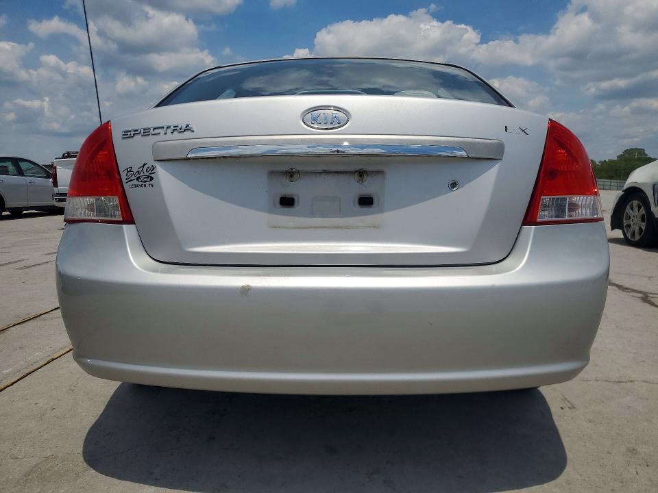 2008 Kia Spectra VIN KNAFE121385529381 COPART salvage auction — FRONT END, Tn - Salvage Certificate, sold $275 on 2026-07-15 (photo 6)