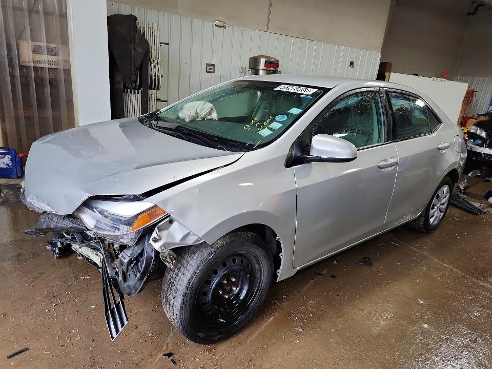 2015 Toyota Corolla VIN 5YFBURHE0FP246580 COPART salvage auction — FRONT END, IL - SALVAGE CERTIFICATE, sold $775 on 2026-07-28 (photo 1)
