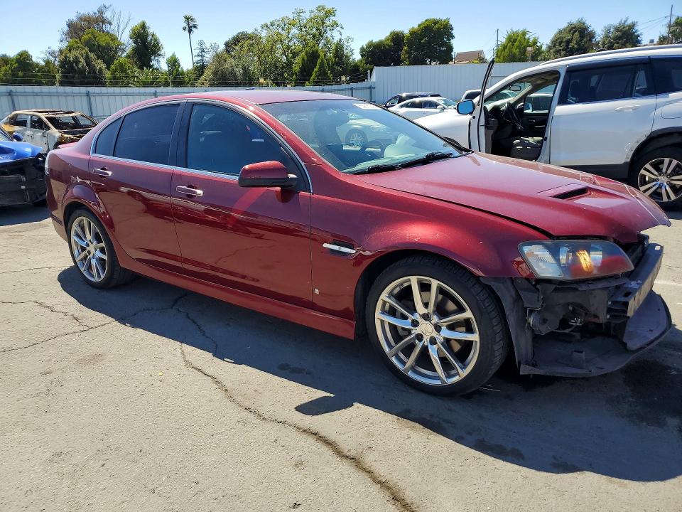 2009 Pontiac G8 VIN 6G2EC57Y19L192389 COPART salvage auction — FRONT END, Ca - Salvage Certificate, sold $7,700 on 2026-07-10 (photo 4)
