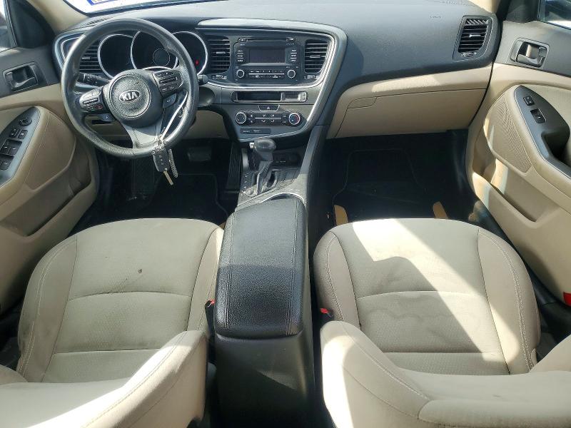 2014 Kia Optima VIN 5XXGM4A72EG286364 COPART salvage auction — MINOR DENT/SCRATCHES, Tx - Cert Of Title-Rebuilt Salvage, sold $925 on 2026-07-27 (photo 8)
