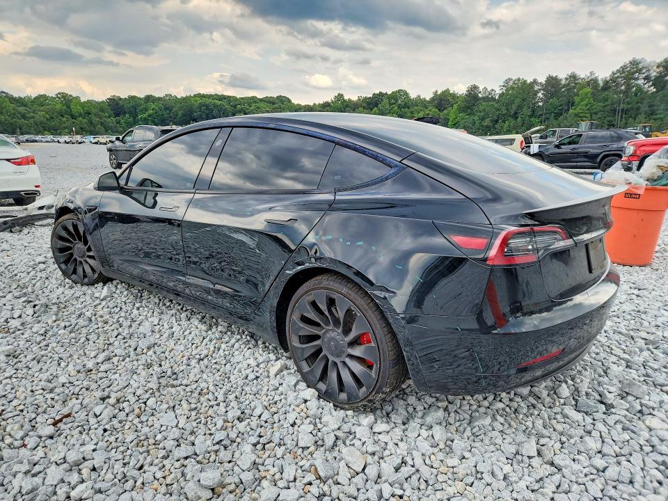 2023 Tesla Model 3 VIN 5YJ3E1EC7PF564585 COPART salvage auction — FRONT END, Ga - Cert Of Title-Salvage, sold $2,600 on 2026-07-21 (photo 2)