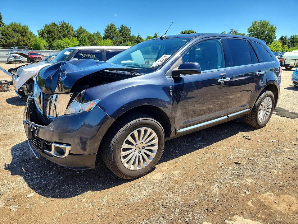 2014 Lincoln Mkx VIN 2LMDJ6JK7EBL11254 COPART salvage auction — FRONT END, Il - Salvage Certificate, sold $250 on 2026-07-23 (photo 1)