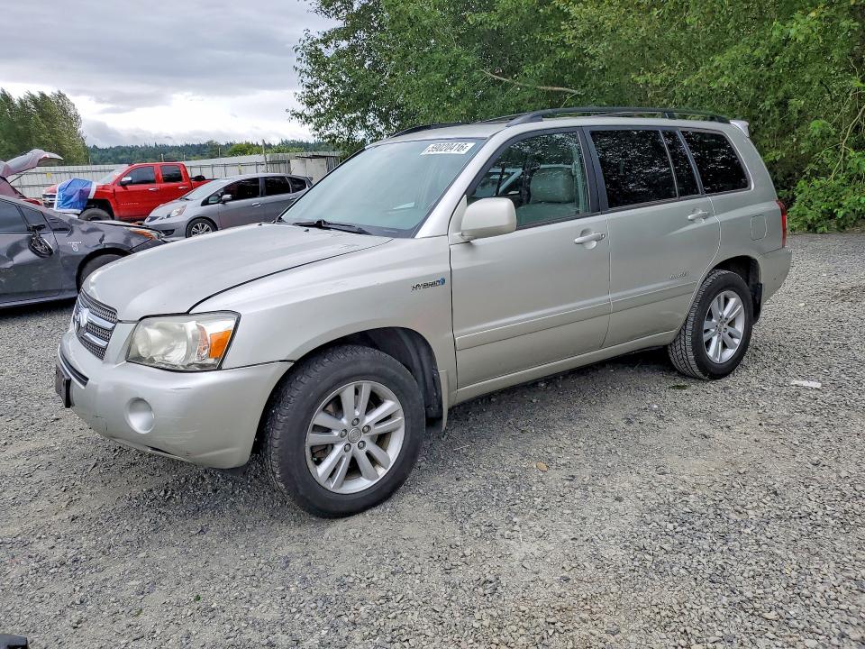 2006 Toyota Highlander hybrid VIN JTEEW21A060026965 COPART salvage auction — FRONT END, WA - BILL OF SALE, sold $600 on 2026-07-20 (photo 1)