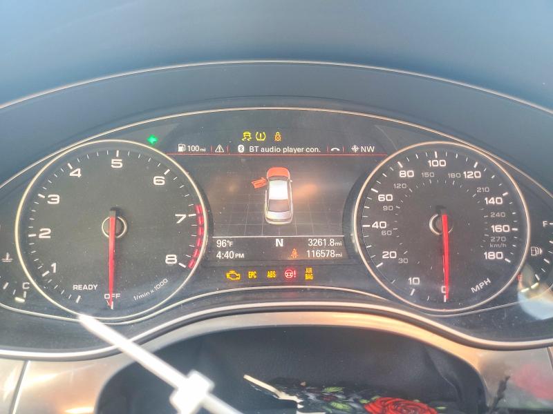 2016 Audi A6 VIN WAUGFAFC0GN106947 COPART salvage auction — FRONT END, Mo - Salvage Certificate Of Title, sold $1,400 on 2026-07-28 (photo 9)