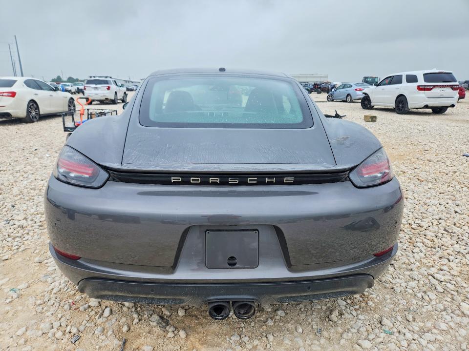 2018 Porsche Cayman VIN WP0AA2A85JK260370 COPART salvage auction — FRONT END, Tx - Salvage Vehicle Title, sold $2,600 on 2026-07-30 (photo 6)