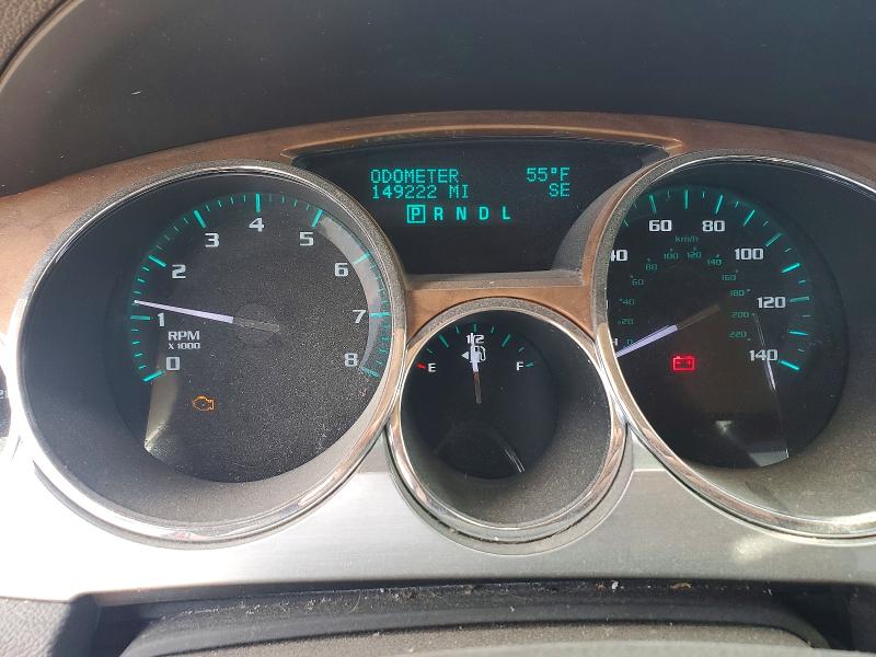 2012 Buick Enclave VIN 5GAKVCED4CJ185239 COPART salvage auction — FRONT END, Ia - Cert Of Title-Salvage Title, sold $80 on 2026-07-24 (photo 9)