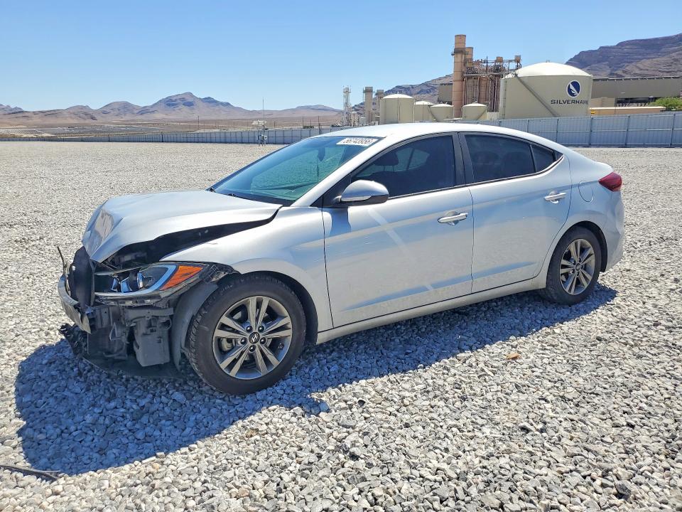 2018 Hyundai Elantra VIN KMHD84LF7JU525208 COPART salvage auction — FRONT END, Nv - Salvage Title, sold $925 on 2026-07-06 (photo 1)