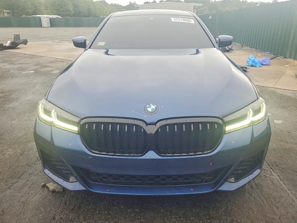 2022 BMW 5er VIN WBA73BJ01NWX56065 COPART salvage auction — REAR END, Ma - Cert Of Title-Salvage, sold $21,000 on 2026-08-11 (photo 5)