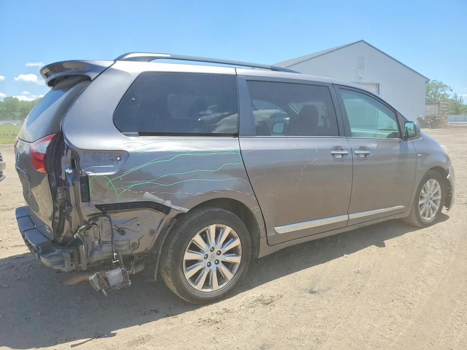 2016 Toyota Sienna VIN 5TDDK3DC2GS140799 COPART salvage auction — REAR END, Oh - Cert Of Title-Salvage, sold $3,600 on 2026-07-09 (photo 3)