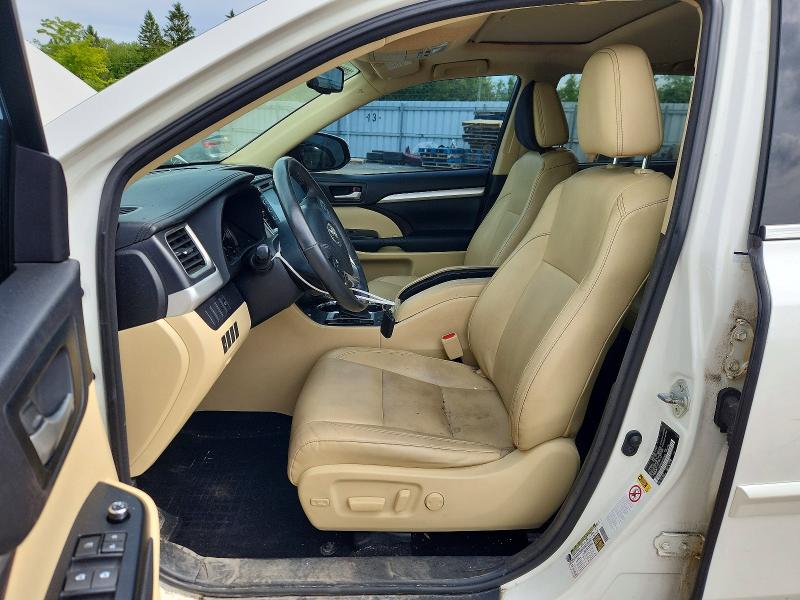 2015 Toyota Highlander VIN 5TDJKRFH5FS199939 COPART salvage auction — FRONT END, On - Permit Salvage, sold $4,600 on 2026-07-28 (photo 7)