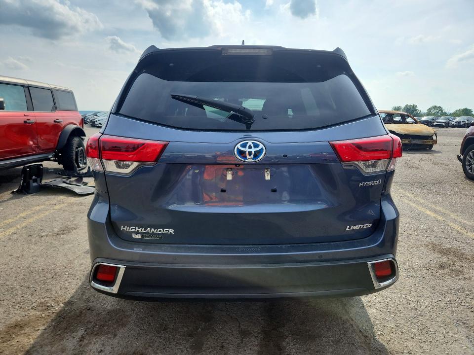 2019 Toyota Highlander VIN 5TDDGRFH8KS057707 COPART salvage auction — FRONT END, PA - CERTIFICATE OF SALVAGE, sold $3,100 on 2026-07-21 (photo 6)