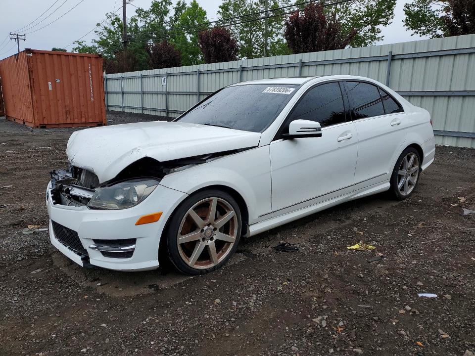 2014 Mercedes-benz C class VIN WDDGF8AB3EA922247 COPART salvage auction — FRONT END, Ct - Certificate Of Title, sold $1,250 on 2026-07-31 (photo 1)