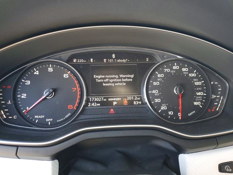 2019 Audi VIN WAUANCF5XKA059139 COPART salvage auction — NORMAL WEAR, Fl - Dis/Dlr/Exp Only Clean Title, sold $4,150 on 2026-07-28 (photo 9)