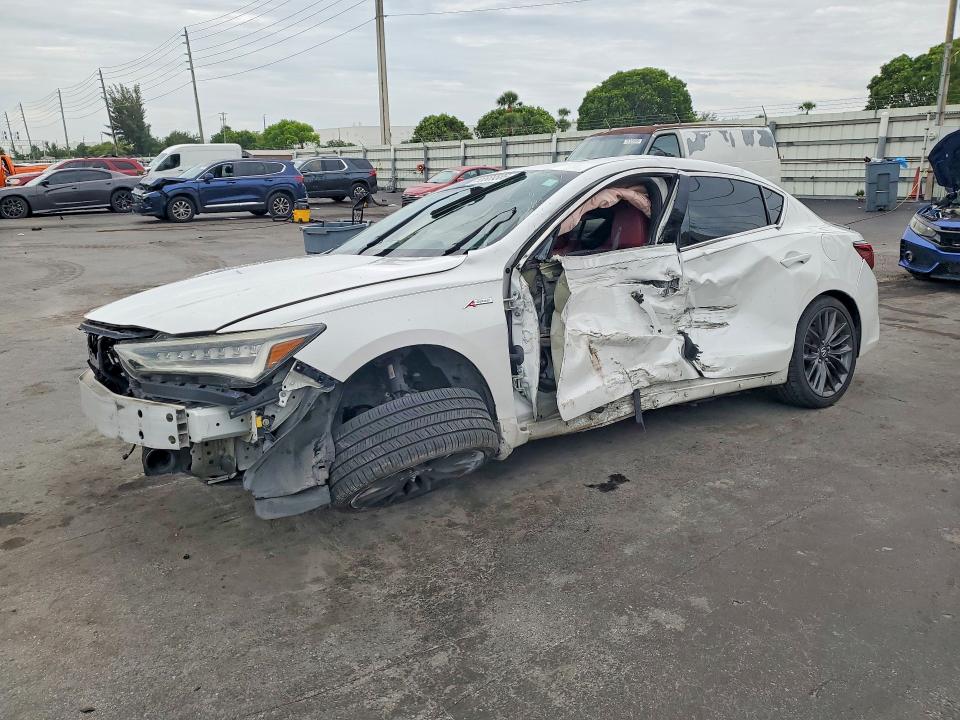 2019 Acura Ilx VIN 19UDE2F8XKA005040 COPART salvage auction — FRONT END, FL - CERT OF TITLE SLVG REBUILDABLE, sold $500 on 2026-07-29 (photo 1)