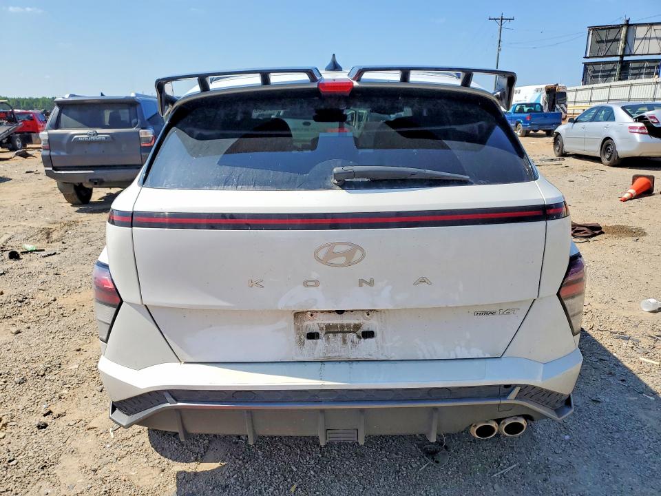2024 Hyundai Kona VIN KM8HACA35RU052834 COPART salvage auction — FRONT END, Va - Cert Of Title - Salvage, sold $7,200 on 2026-07-10 (photo 6)