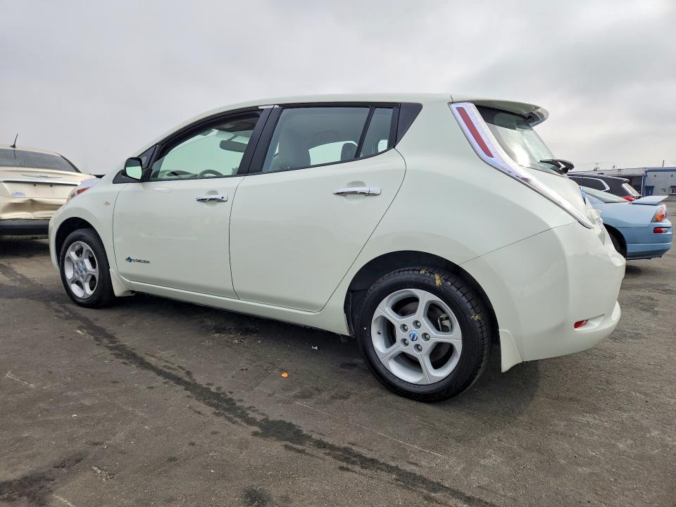 2012 Nissan Leaf VIN JN1AZ0CP1CT023831 COPART salvage auction — REAR END, Ca - Salvage Certificate, sold $425 on 2026-07-08 (photo 2)