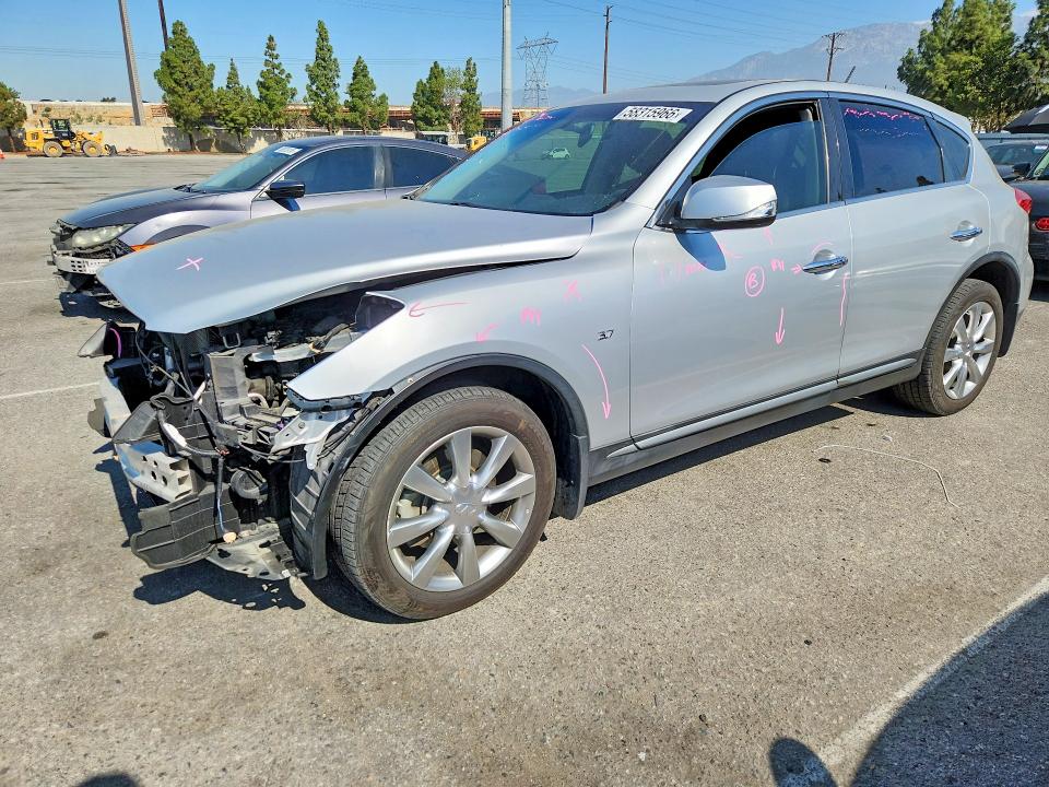 2017 Infiniti Qx50 VIN JN1BJ0RP6HM385030 COPART salvage auction — FRONT END, Ca - Salvage Certificate, sold $1,100 on 2026-07-28 (photo 1)