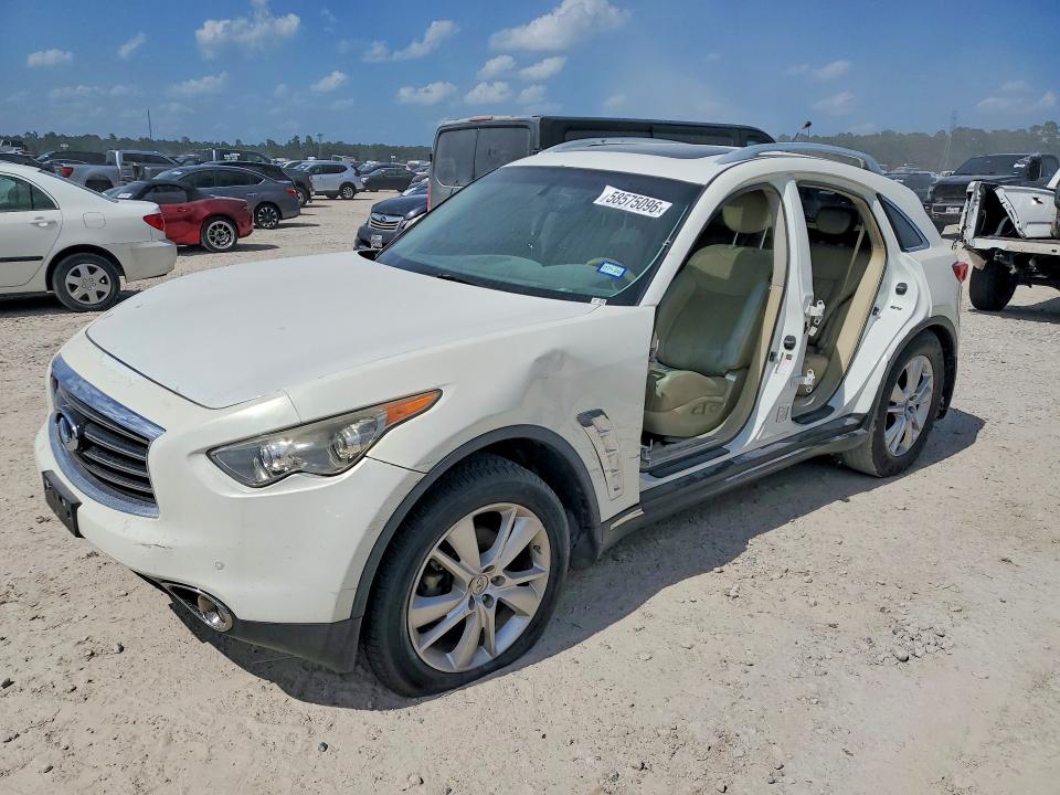 2012 Infiniti Fx VIN JN8AS1MW4CM151993 COPART salvage auction — SIDE, Tx - Salvage Vehicle Title, sold $950 on 2026-07-31 (photo 1)