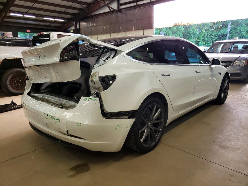 2018 Tesla Model 3 VIN 5YJ3E1EA0JF051247 COPART salvage auction — REAR END, Ct - Cert Of Title-Salvage, sold $7,100 on 2026-07-09 (photo 3)