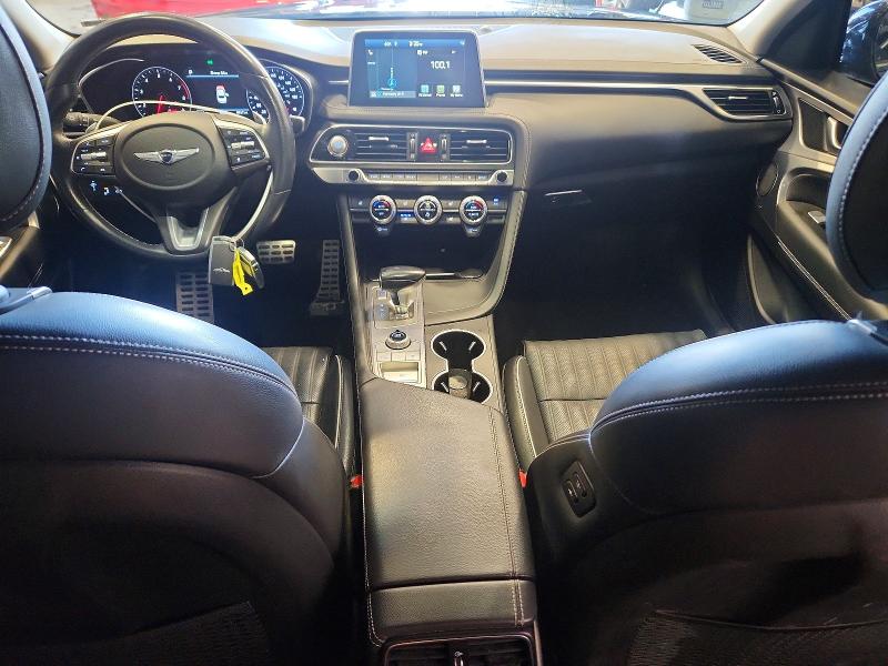 2021 Genesis G70 VIN KMTG74LE3MU074375 COPART salvage auction — HAIL, Wi - Cert Of Title-Claim Paid, sold $9,900 on 2026-09-04 (photo 8)