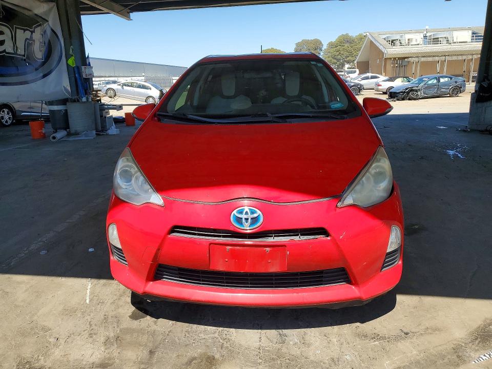 2014 Toyota Prius c VIN JTDKDTB30E1082755 COPART salvage auction — FRONT END, CA - SALVAGE CERTIFICATE, sold $1,150 on 2026-07-09 (photo 5)