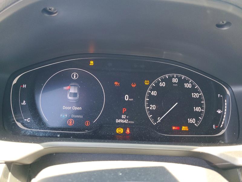 2021 Honda Accord VIN 1HGCV1F39MA079076 COPART salvage auction — FRONT END, CA - SALVAGE CERTIFICATE, sold $8,300 on 2026-07-27 (photo 9)