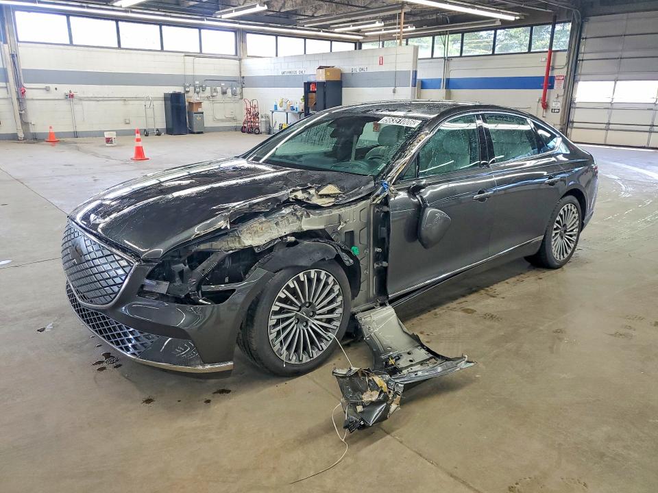 2023 Genesis G80 VIN KMTGE4S10PU007368 COPART salvage auction — FRONT END, FL - CERTIFICATE OF DESTRUCTION, sold $5,200 on 2026-07-27 (photo 1)