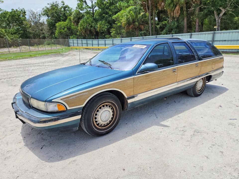 1995 Buick Roadmaster VIN 1G4BR82P8SR416654 COPART salvage auction — FRONT END, Fl - Certificate Of Title, sold $2,050 on 2026-07-22 (photo 1)