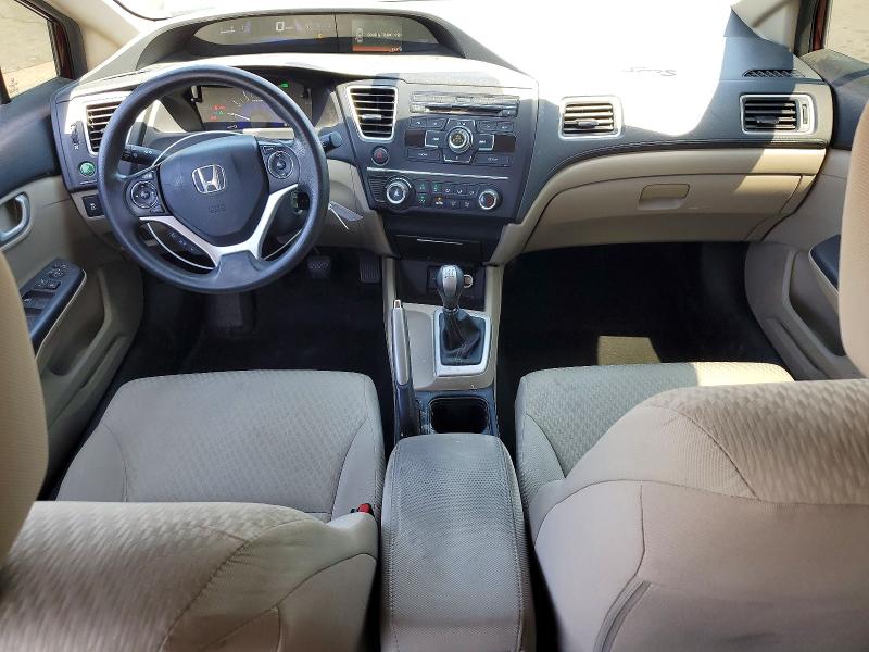 2014 Honda Civic VIN 2HGFB2E5XEH558530 COPART salvage auction — FRONT END, Ca - Salvage Certificate, sold $2,800 on 2026-07-02 (photo 8)