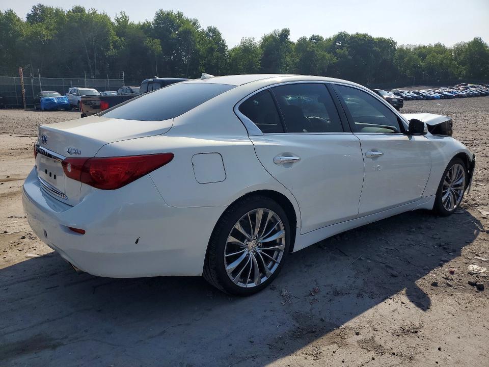 2015 Infiniti Q50 VIN JN1BV7AR1FM418636 COPART salvage auction — FRONT END, Pa - Certificate Of Salvage, sold $2,700 on 2026-07-15 (photo 3)
