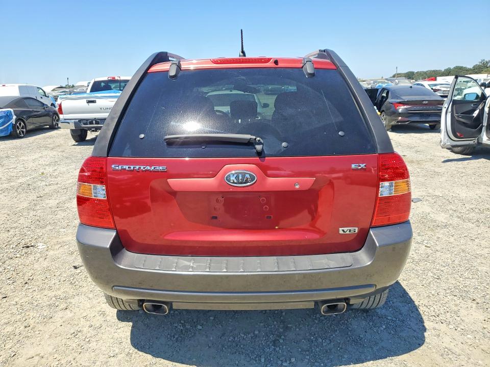 2005 Kia Sportage VIN KNDJE723457107833 COPART salvage auction — REAR END, Ca - Salvage Certificate, sold $350 on 2026-07-21 (photo 6)