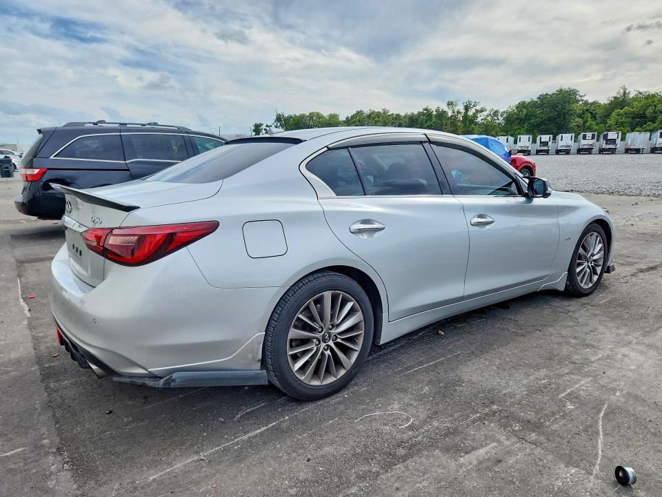 2018 Infiniti Q50 VIN JN1EV7AP3JM360274 COPART salvage auction — FRONT END, FL - CERT OF TITLE SLVG REBUILDABLE, sold $15 on 2026-07-27 (photo 3)