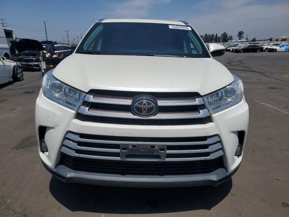 2017 Toyota Highlander VIN 5TDJZRFH5HS514222 COPART salvage auction — SIDE, Ca - Salvage Certificate, sold $6,100 on 2026-07-06 (photo 5)