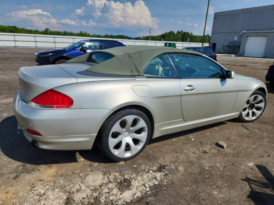 2006 BMW 6 series VIN WBAEK13406CN79029 COPART salvage auction — UNDERCARRIAGE, Va - Certificate Of Title, sold $975 on 2026-07-15 (photo 3)
