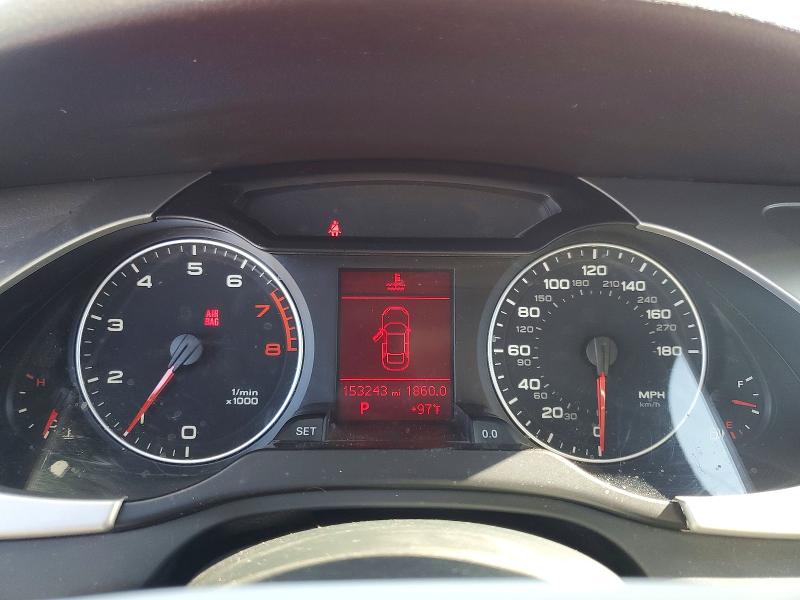 2012 Audi A4 VIN WAUBFAFL6CN004329 COPART salvage auction — FRONT END, Nv - Salvage Title, sold $125 on 2026-07-28 (photo 9)