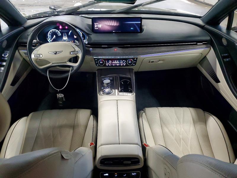 2023 Genesis G80 VIN KMTGE4S10PU007368 COPART salvage auction — FRONT END, FL - CERTIFICATE OF DESTRUCTION, sold $5,200 on 2026-07-27 (photo 8)