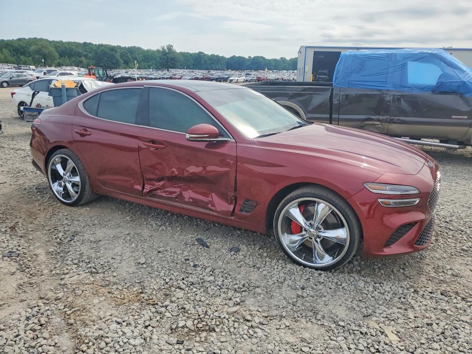 2025 Genesis G70 VIN KMTG34SC1SU144674 COPART salvage auction — SIDE, Id - Salvage Certificate Of Title, sold $14,200 on 2026-08-24 (photo 4)