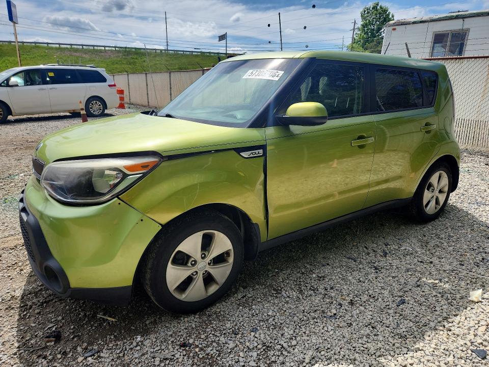 2016 Kia Soul VIN KNDJN2A2XG7854061 COPART salvage auction — FRONT END, Oh - Certificate Of Title, sold $550 on 2026-07-15 (photo 1)