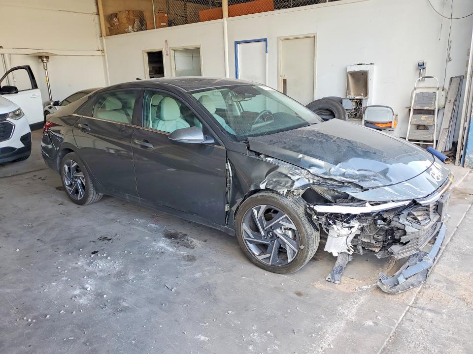 2025 Hyundai Elantra VIN KMHLP4DG2SU069805 COPART salvage auction — FRONT END, TX - SALVAGE VEHICLE TITLE (P), sold $150 on 2026-07-24 (photo 4)