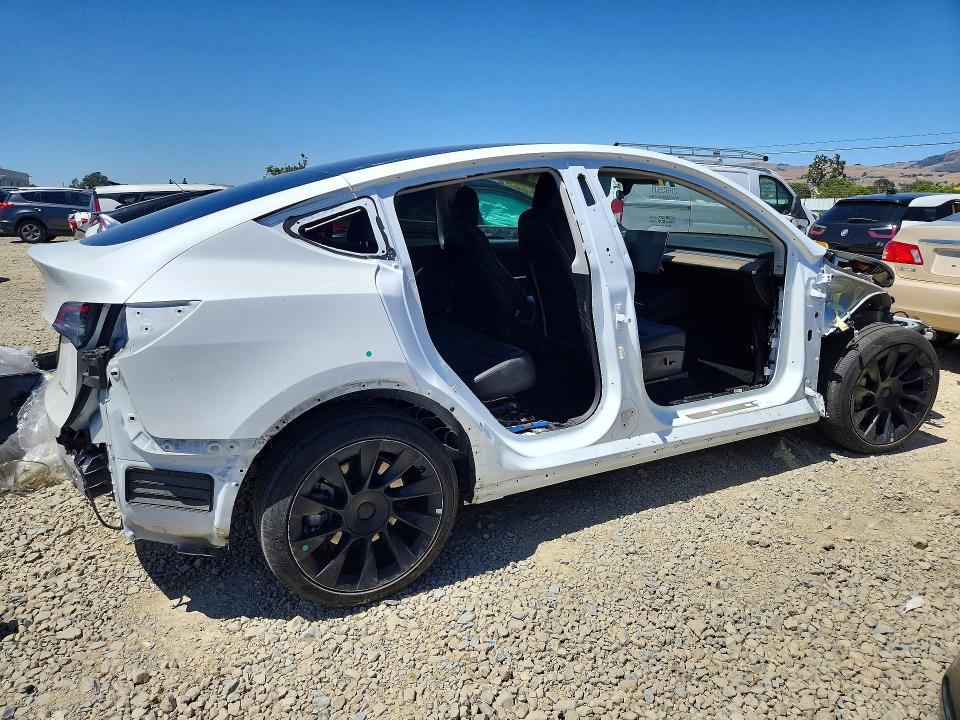 2022 Tesla VIN 7SAYGDEE1NF364174 COPART salvage auction — SIDE, Ca - Salvage Certificate, sold $8,300 on 2026-07-16 (photo 3)