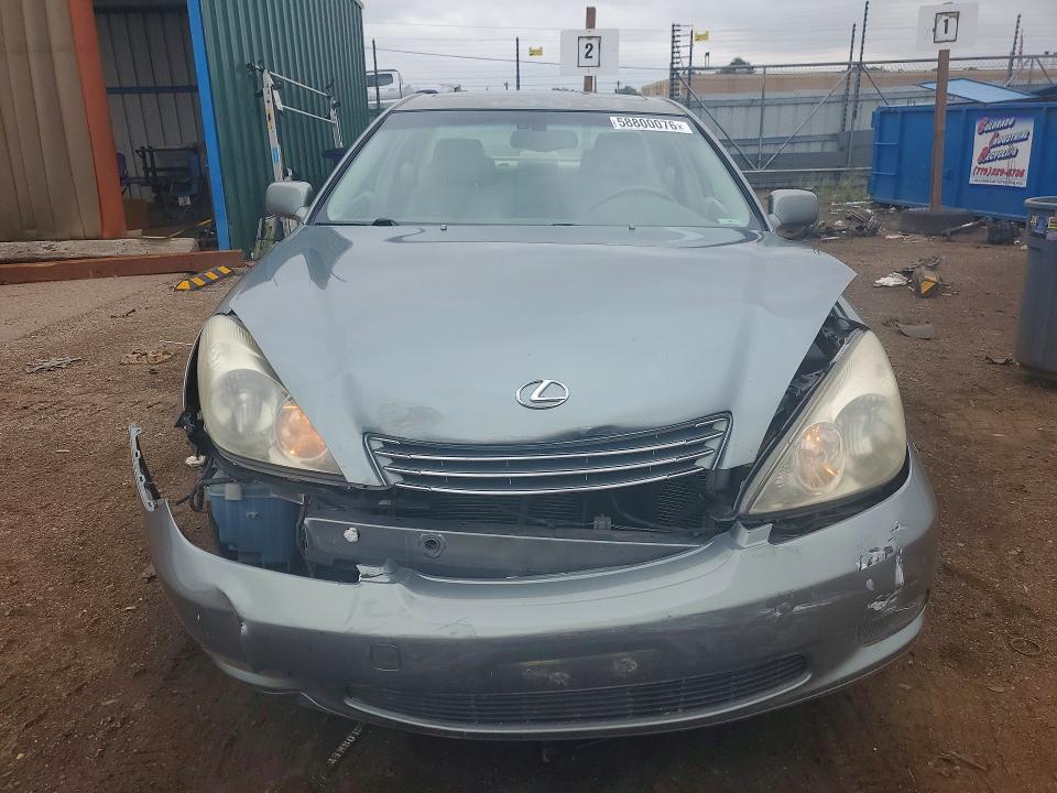 2004 Lexus ES VIN JTHBA30G245030354 COPART salvage auction — FRONT END, Co - Salvage Title, sold $600 on 2026-07-27 (photo 5)