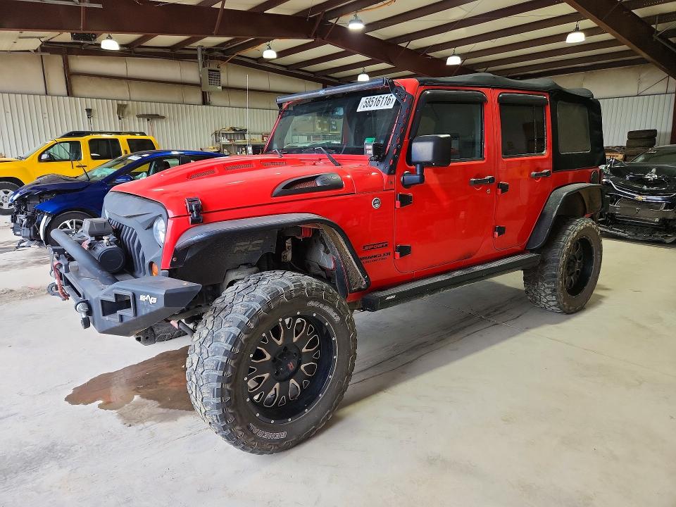 2013 Jeep Wrangler unlimited VIN 1C4BJWDGXDL643038 COPART salvage auction — MECHANICAL, Va - Certificate Of Title, sold $3,150 on 2026-07-10 (photo 1)
