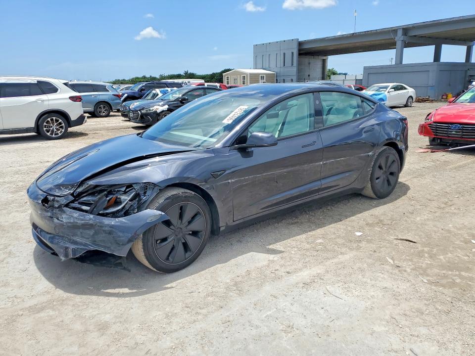 2024 Tesla VIN 5YJ3E1EA8RF871717 COPART salvage auction — FRONT END, FL - CERT OF TITLE SLVG REBUILDABLE, sold $8,400 on 2026-07-23 (photo 1)
