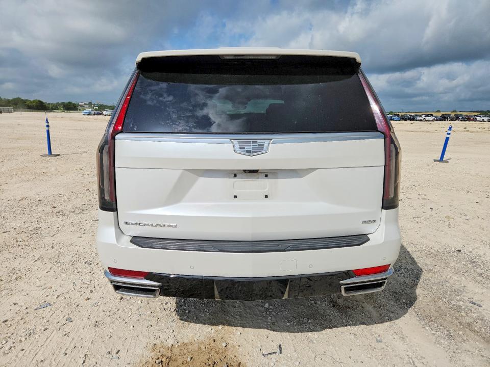 2021 Cadillac Escalade VIN 1GYS4BKL4MR408867 COPART salvage auction — FRONT END, Tx - Salvage Vehicle Title, sold $31,250 on 2026-08-20 (photo 6)