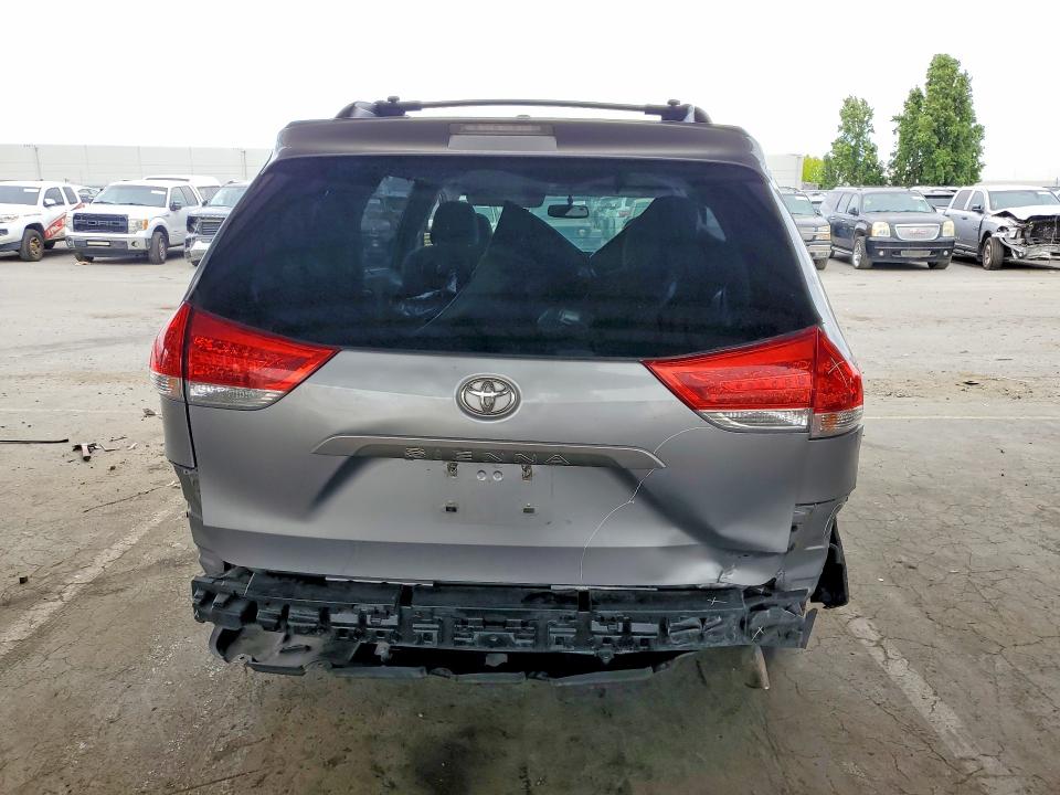 2011 Toyota Sienna VIN 5TDKK3DC0BS050695 COPART salvage auction — REAR END, Ca - Salvage Certificate, sold $1,100 on 2026-07-09 (photo 6)