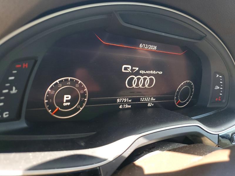 2019 Audi VIN WA1LAAF79KD009001 COPART salvage auction — FRONT END, Il - Salvage Certificate, sold $4,800 on 2026-07-31 (photo 9)