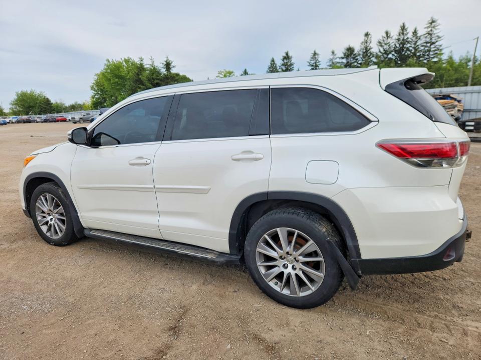 2015 Toyota Highlander VIN 5TDJKRFH5FS199939 COPART salvage auction — FRONT END, On - Permit Salvage, sold $4,600 on 2026-07-28 (photo 2)