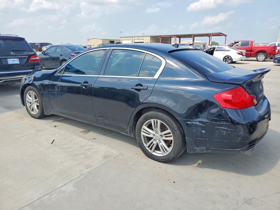 2013 Infiniti G VIN JN1CV6ARXDM750604 COPART salvage auction — REAR END, Wv - Salvage Certificate (P), sold $950 on 2026-07-11 (photo 2)