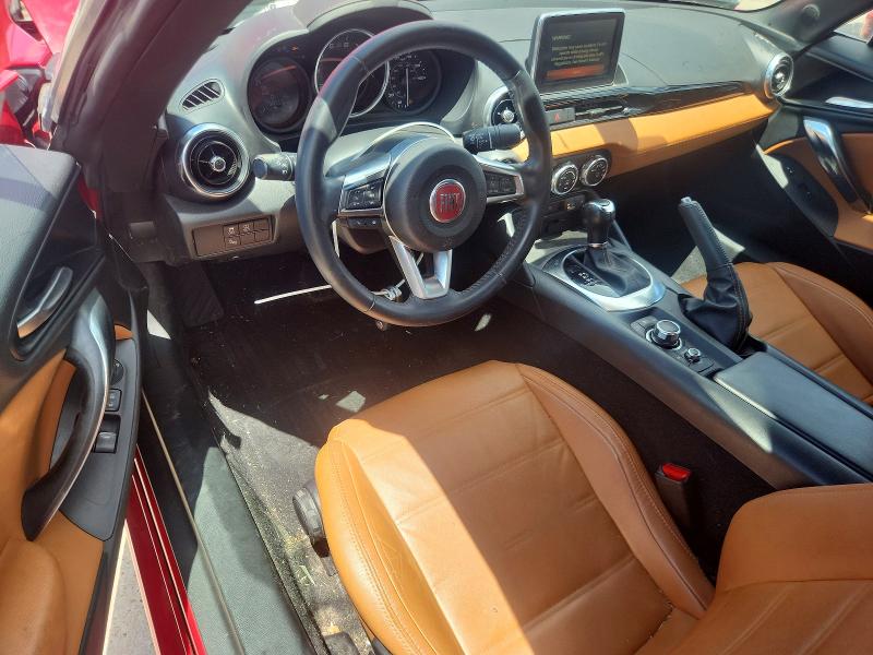 2018 Fiat 124 spider VIN JC1NFAEK3J0134441 COPART salvage auction — FRONT END, TX - SALVAGE VEHICLE TITLE (P), sold $175 on 2026-07-30 (photo 8)