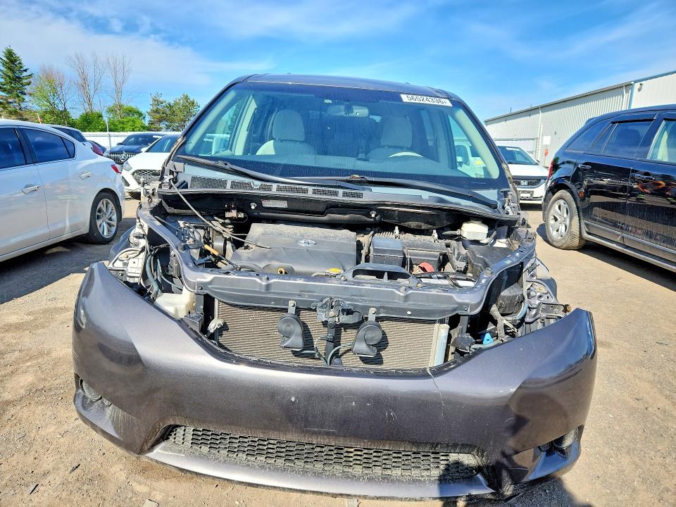 2014 Toyota Sienna VIN 5TDKK3DC4ES409261 COPART salvage auction — FRONT END, On - Permit No Brand - Unfit, sold $2,150 on 2026-07-16 (photo 5)